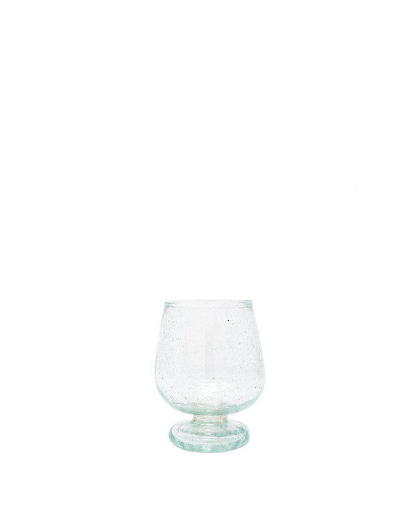 Bubbled Glass Snifter - Clear