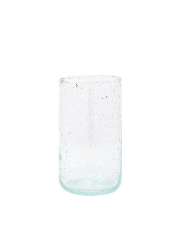 Bubbled Tall Glass - Clear