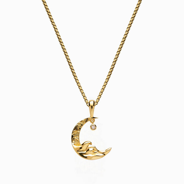 Awe inspired moon wave necklace respin wellness marketplace