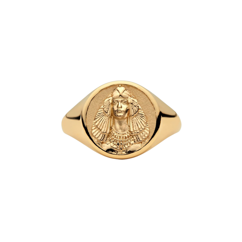 Awe inspired cleopatra signet ring respin wellness marketplace